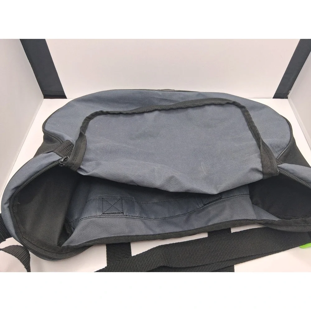 Adidas Gray Duffle Gym Bag Small Travel Sports Carry On Zip Logo